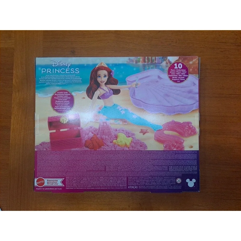 NIB‎ Mattel Disney Princess Ariel Mermaid Doll & Swim And Moldable Sand HWB39